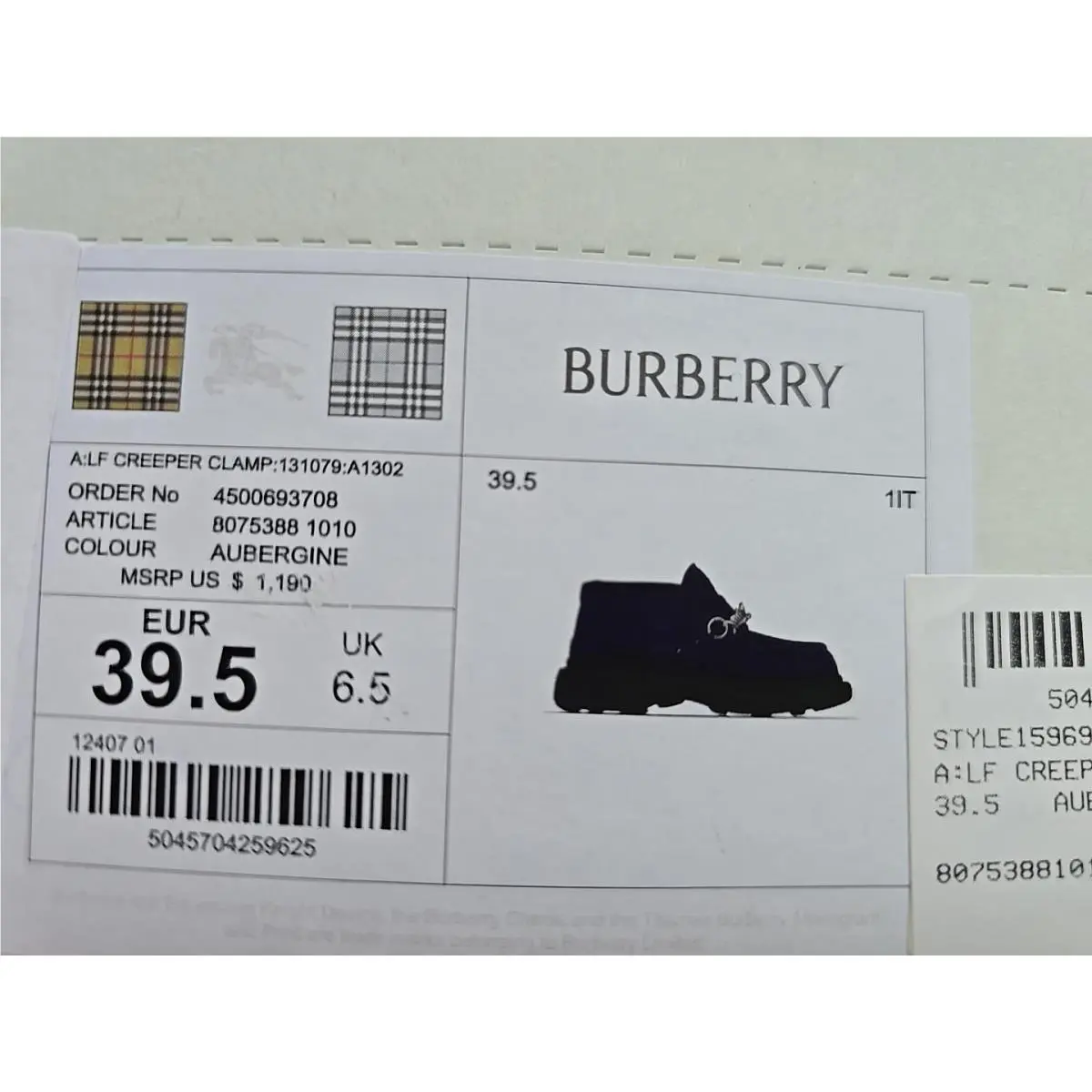 Burberry shoes - Burberry Creeper - Creeper - Purple (UPC: 5045704259625) 11