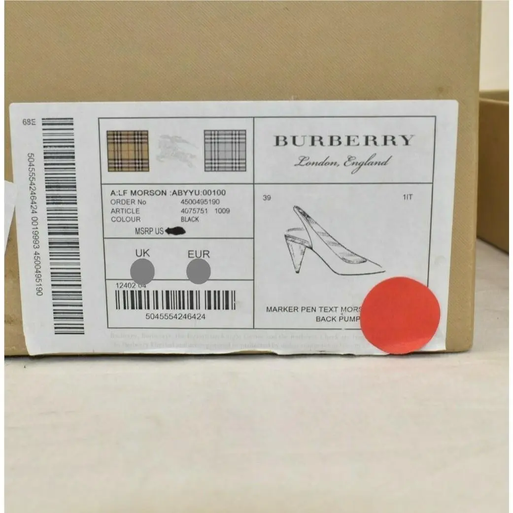 Burberry shoes - BURBERRY MORSON - MORSON - Black (UPC: 5045554246424) 9
