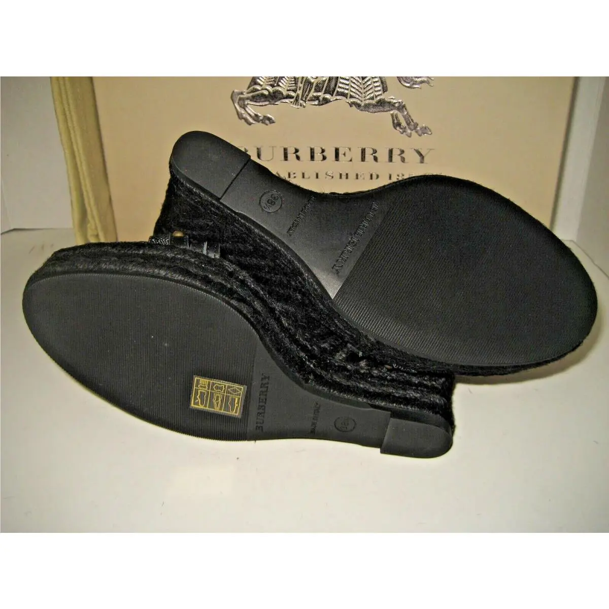 Burberry shoes - Demin Check Jaquard - Demin Check Jaquard - Black, Main: Nude 7