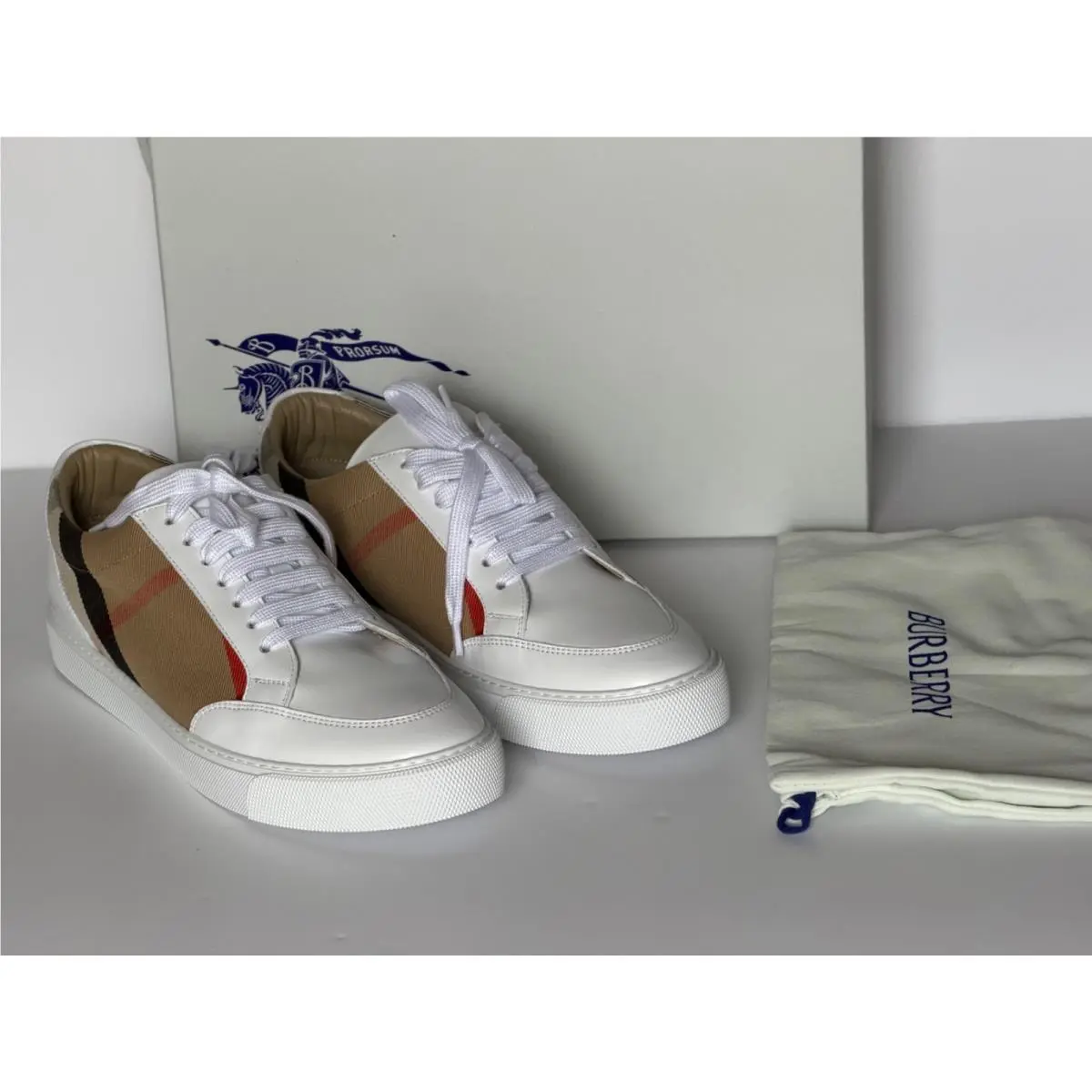 Burberry shoes - Burberry Salmond Check - Salmond Check - White 18