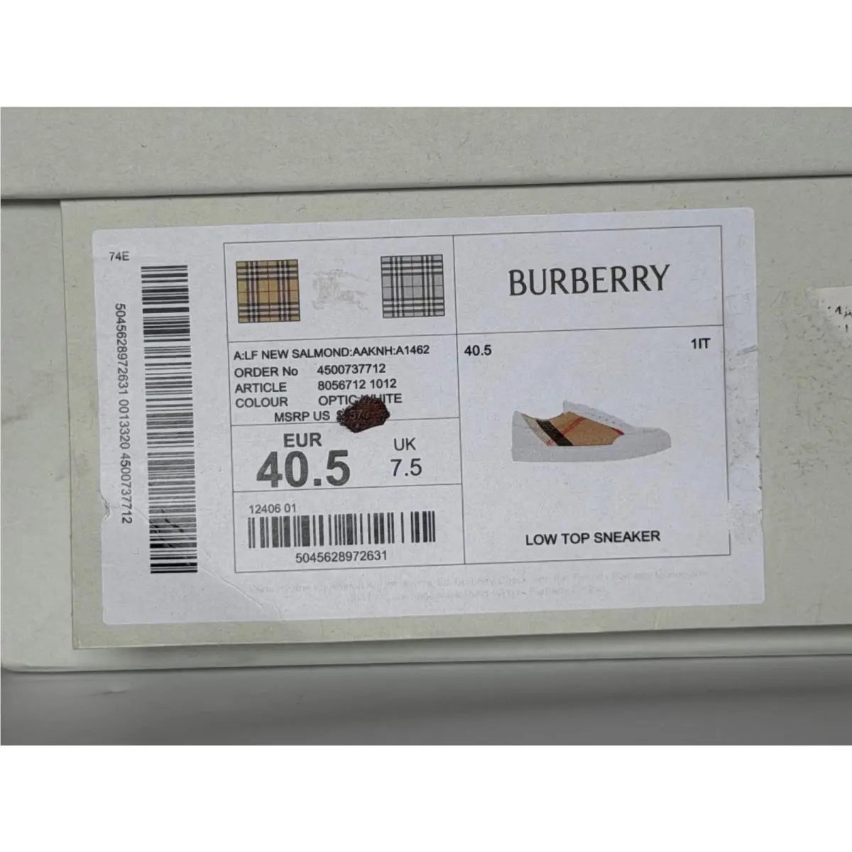 Burberry shoes - Burberry Salmond Check - Salmond Check - White 17