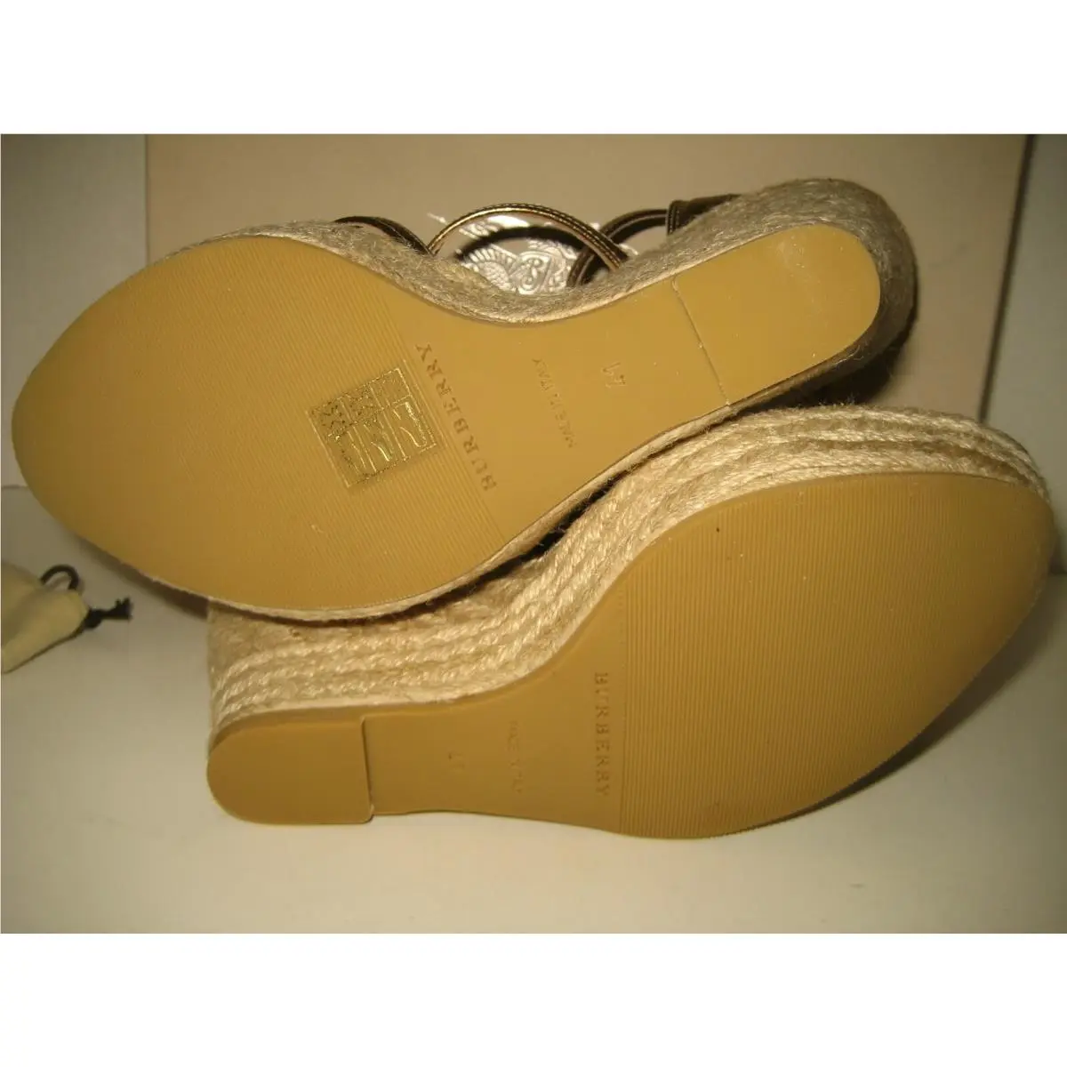 Burberry shoes - Demin Check Jaquard - Demin Check Jaquard - Gold, Main: Gold 4