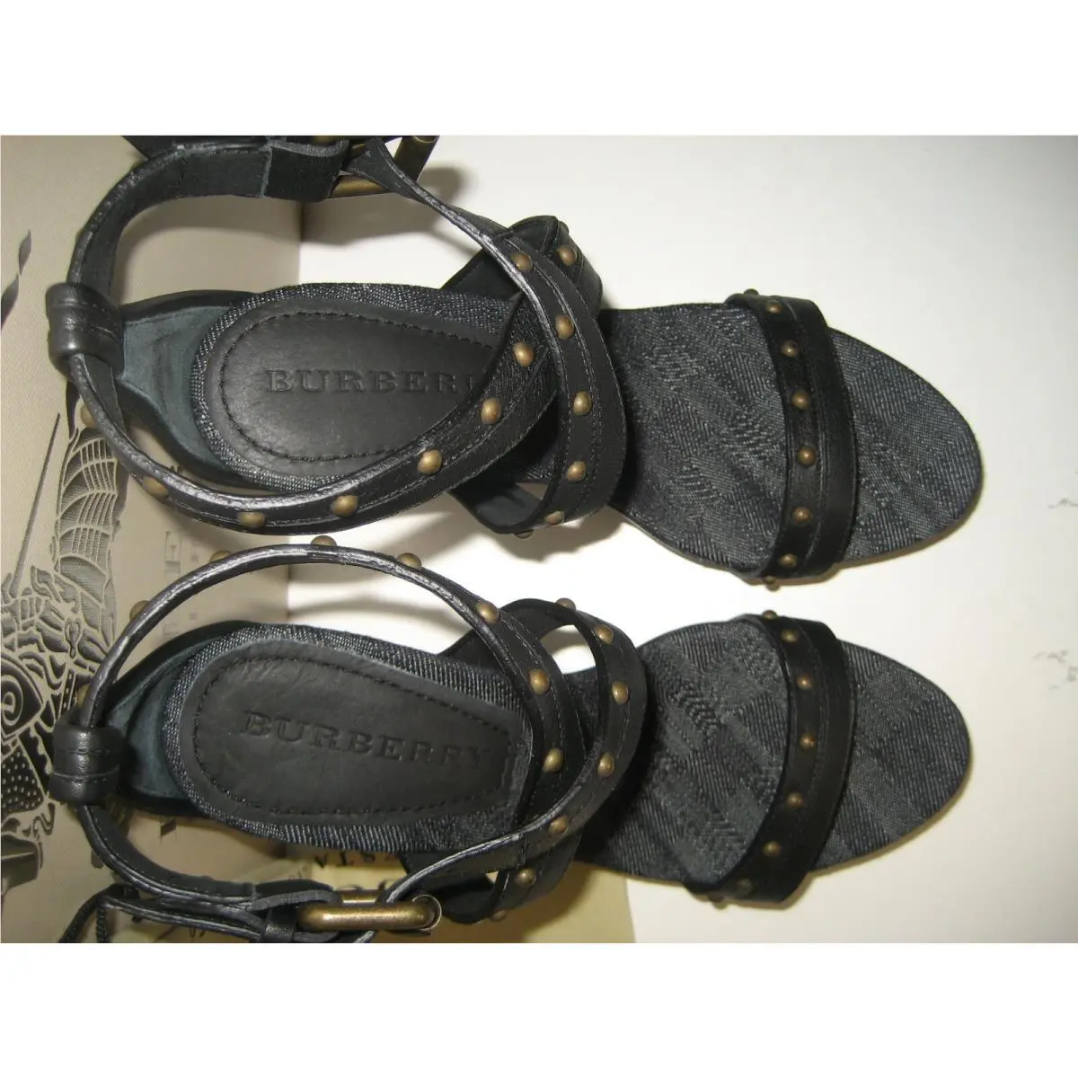 Burberry shoes - Demin Check Jaquard - Demin Check Jaquard - Black, Main: Nude 4