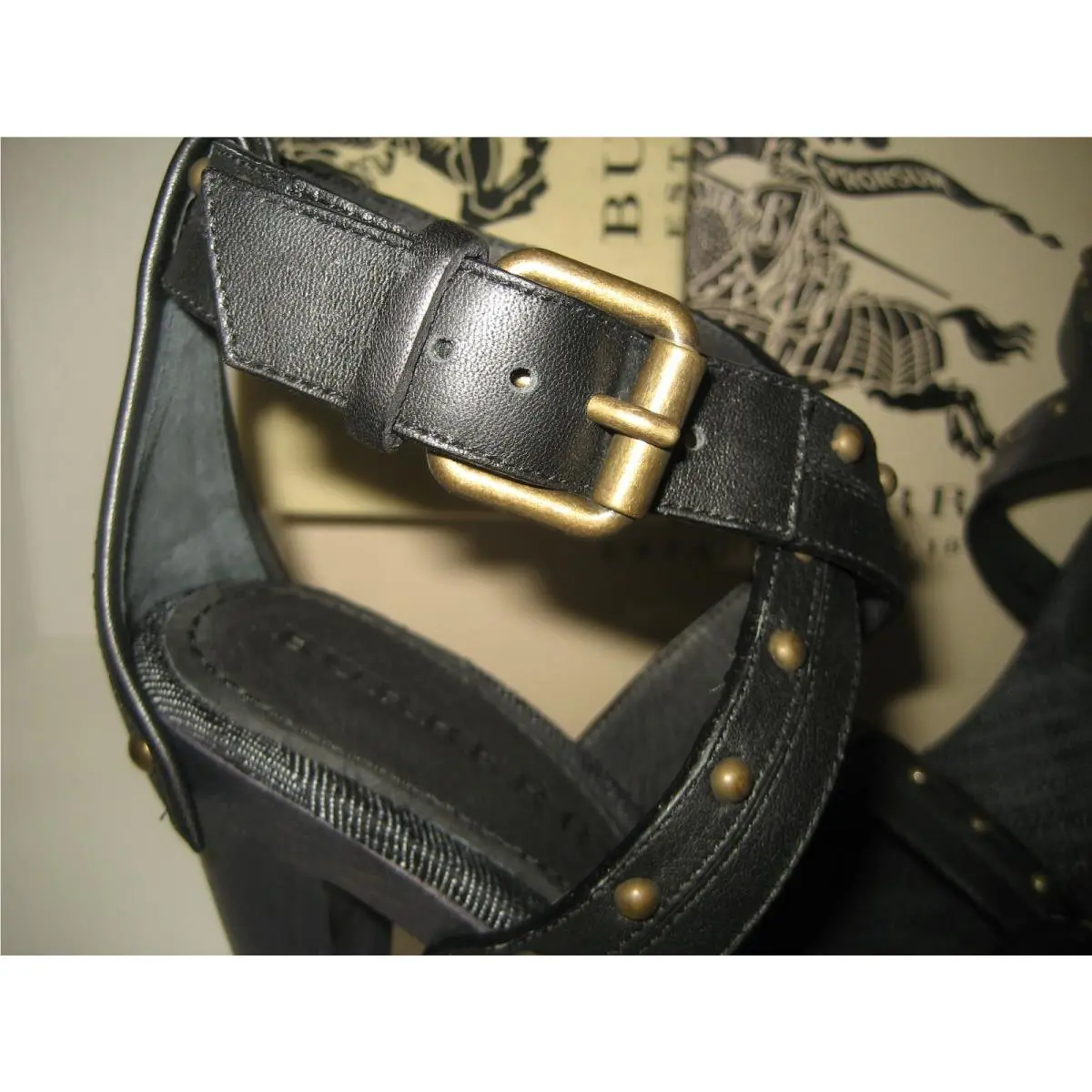 Burberry shoes - Demin Check Jaquard - Demin Check Jaquard - Black, Main: Nude 7