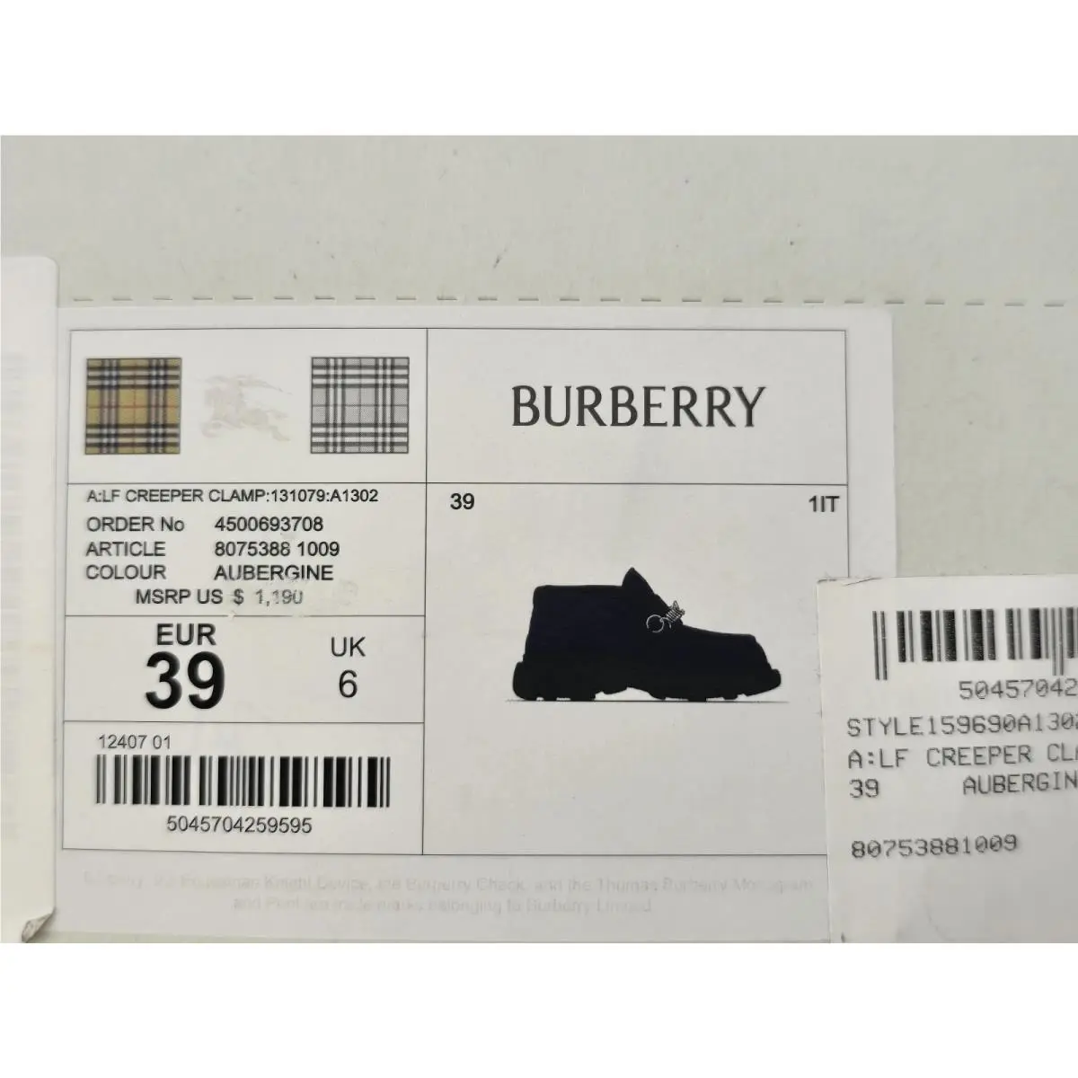 Burberry shoes - Burberry Creeper - Creeper - Purple (UPC: 5045704259595) 10