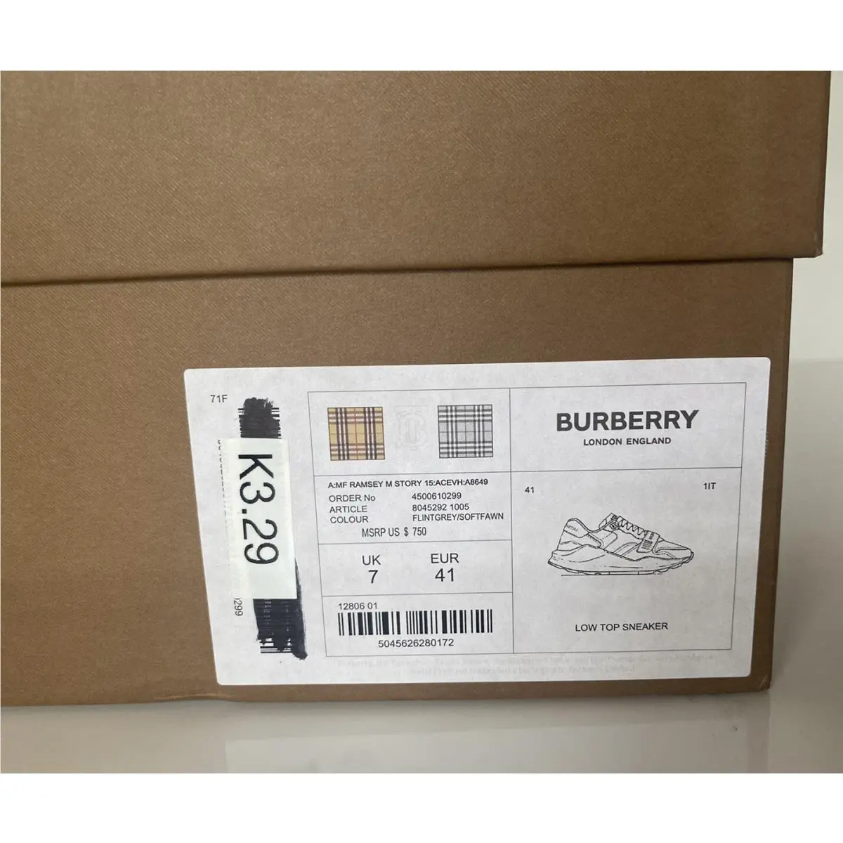 Burberry shoes - 8045292 - 8045292 - Beige/Green 9