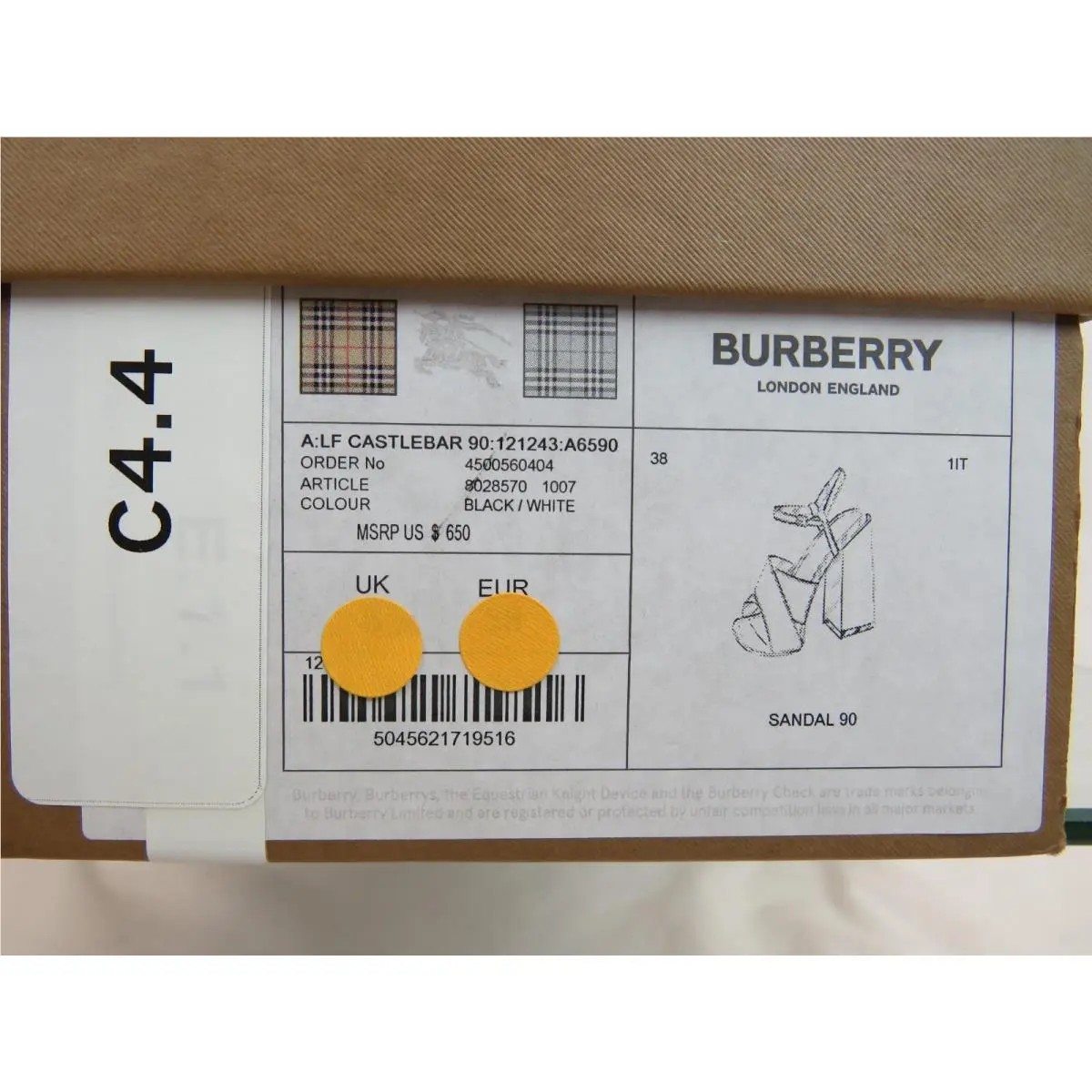 Burberry shoes - BURBERRY CASTLEBAR - CASTLEBAR - Black (UPC: 5045621719516) 10