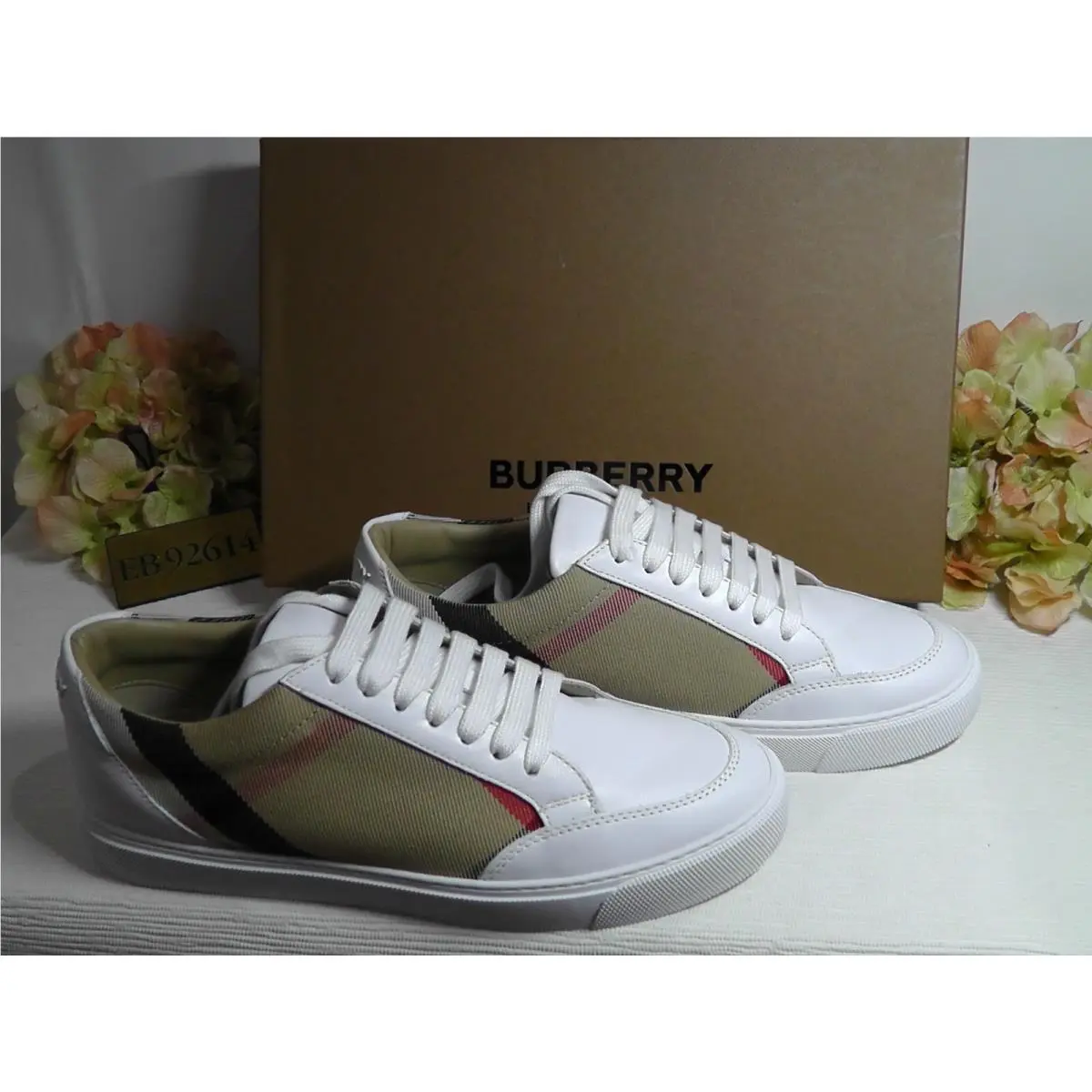 Burberry shoes - Burberry Salmond Check - Salmond Check - White 12