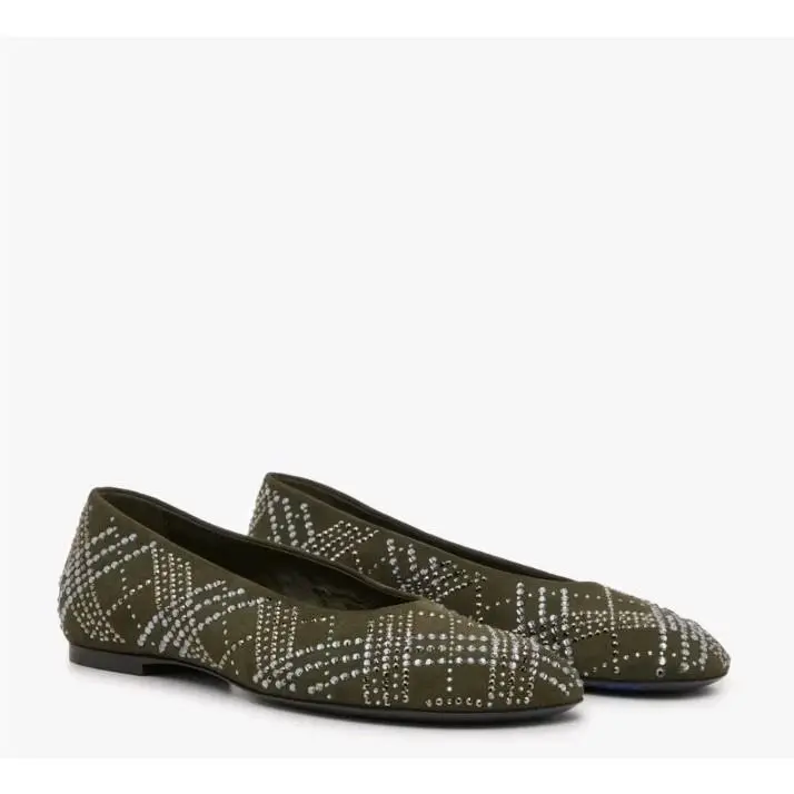 Burberry shoes - baby ballerina - baby ballerina - olive green 1