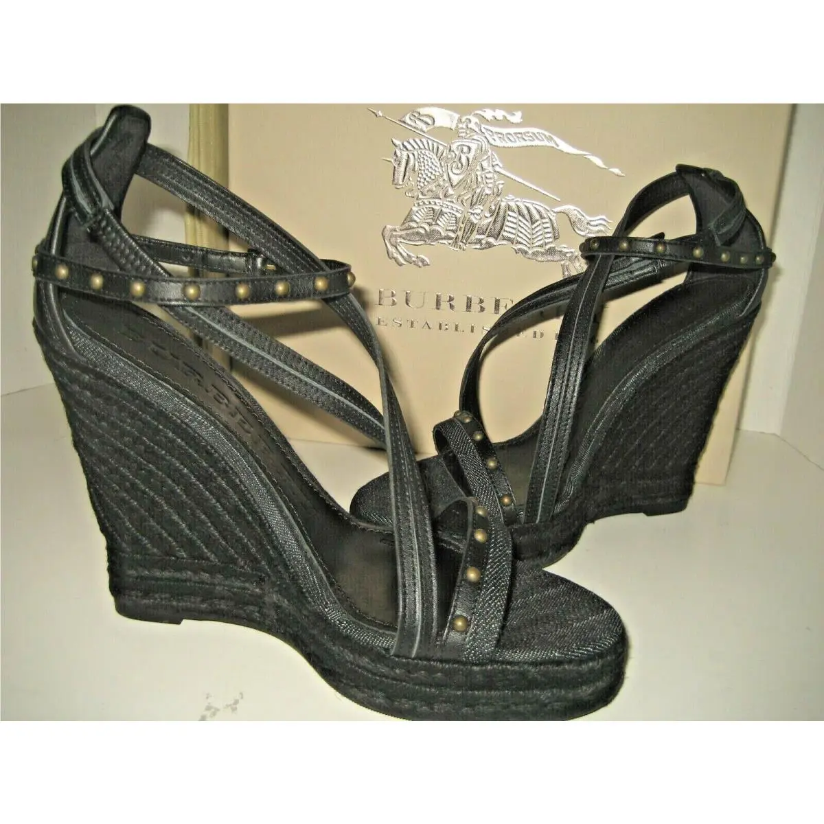Burberry shoes - Demin Check Jaquard - Demin Check Jaquard - Black, Main: Nude 0