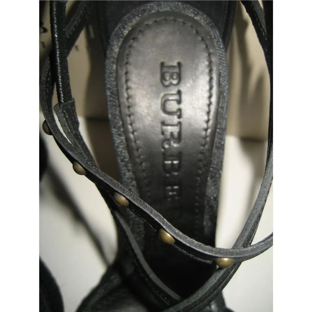 Burberry shoes - Demin Check Jaquard - Demin Check Jaquard - Black, Main: Nude 5