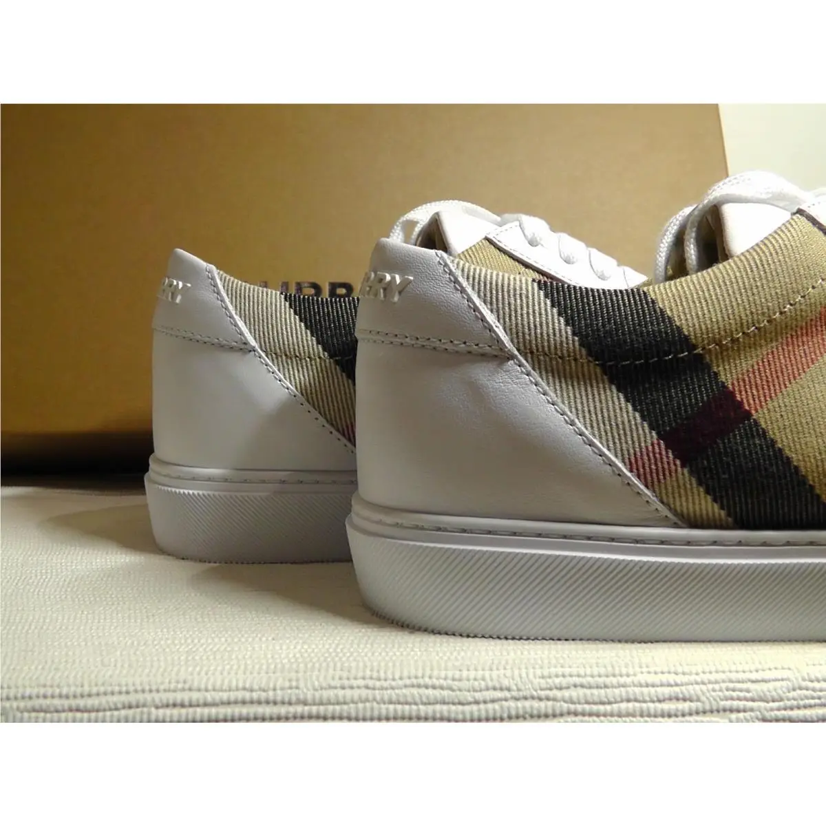 Burberry shoes - Burberry Salmond Check - Salmond Check - White 17