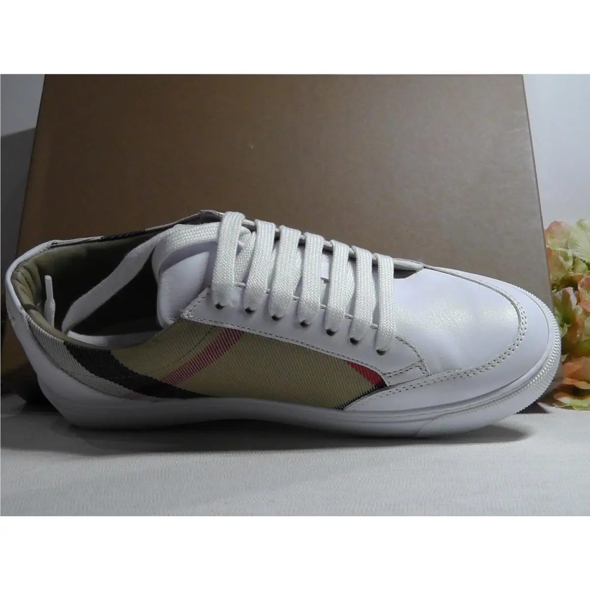 Burberry shoes - Burberry Salmond Check - Salmond Check - White 6