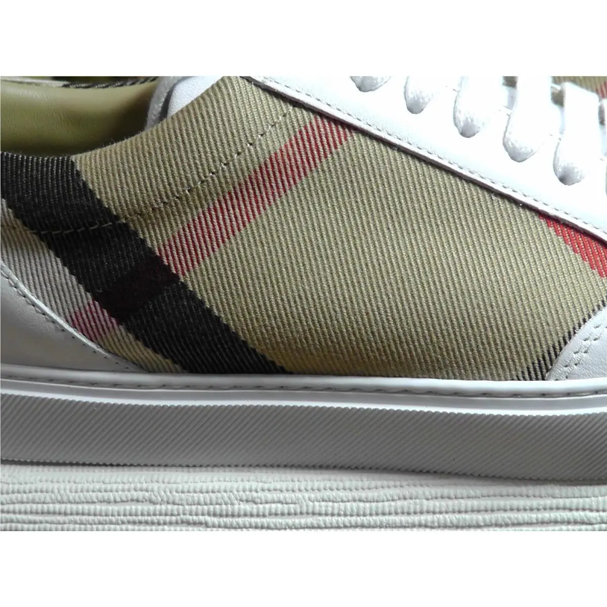 Burberry shoes - Burberry Salmond Check - Salmond Check - White 13