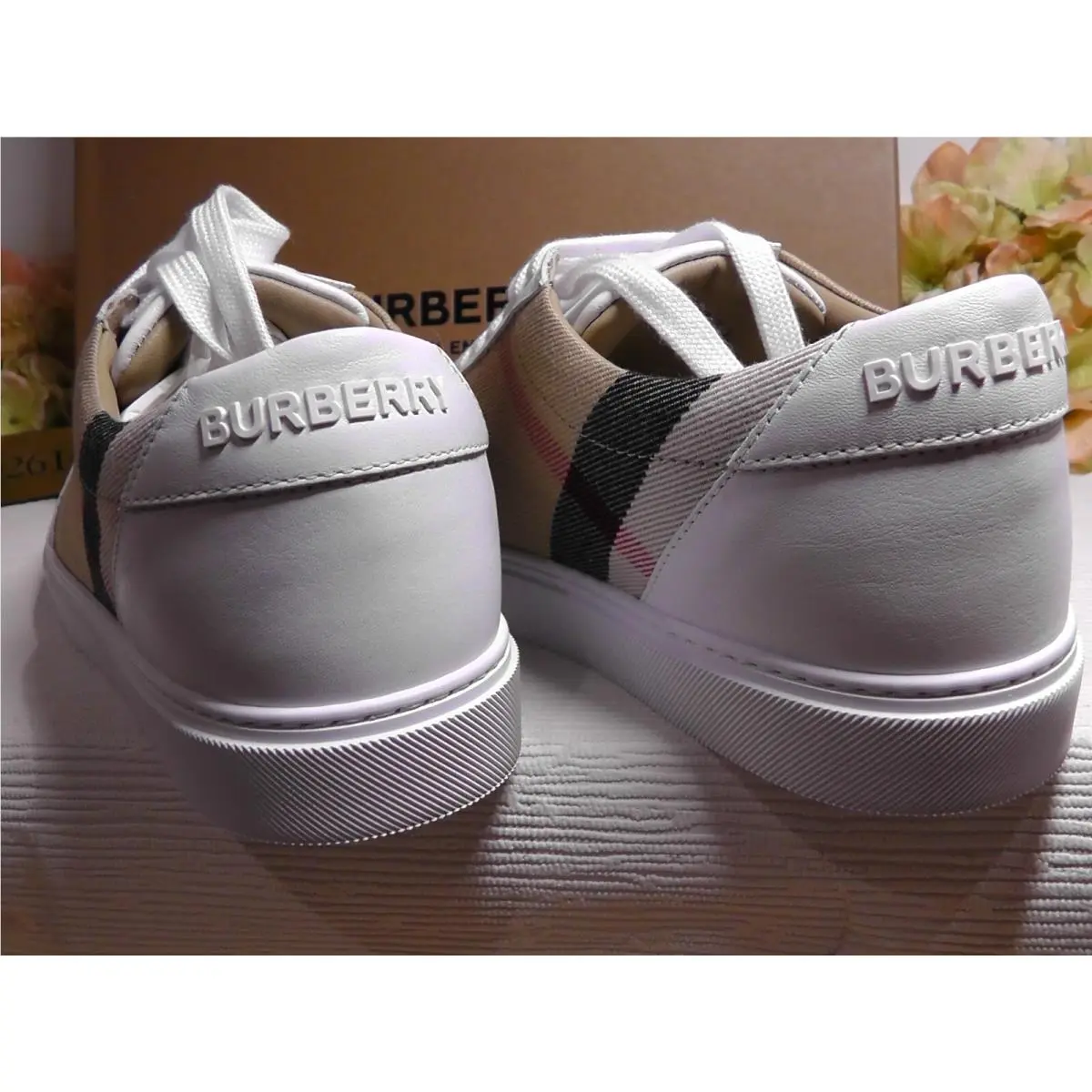 Burberry shoes - Burberry Salmond Check - Salmond Check - White 11