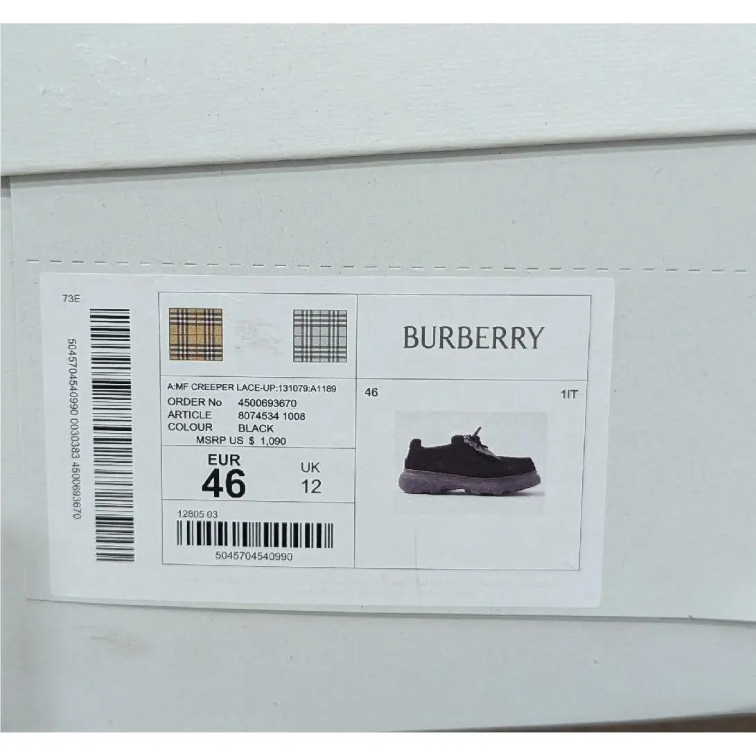 Burberry shoes - Black, Manufacturer: Black (UPC: 5045704540990) 7