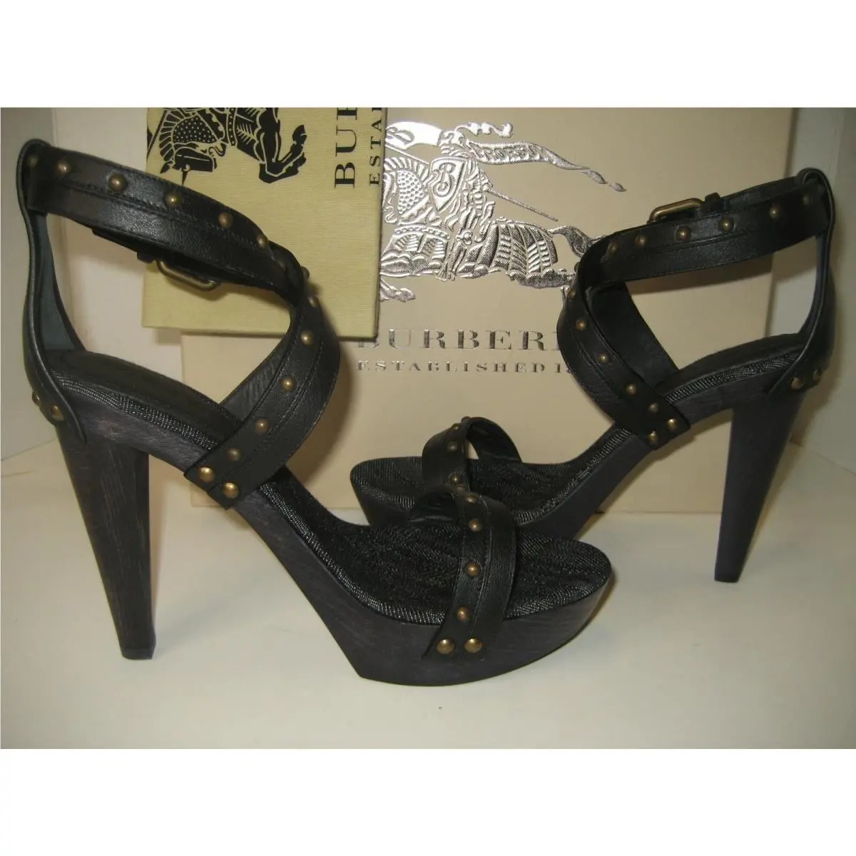 Burberry shoes - Demin Check Jaquard - Demin Check Jaquard - Black, Main: Nude 0