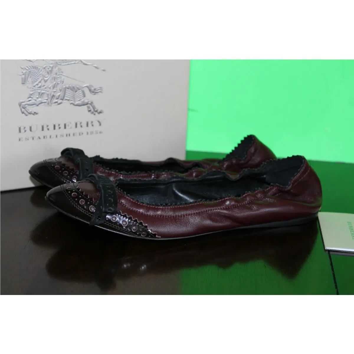 Burberry shoes - black/red 1