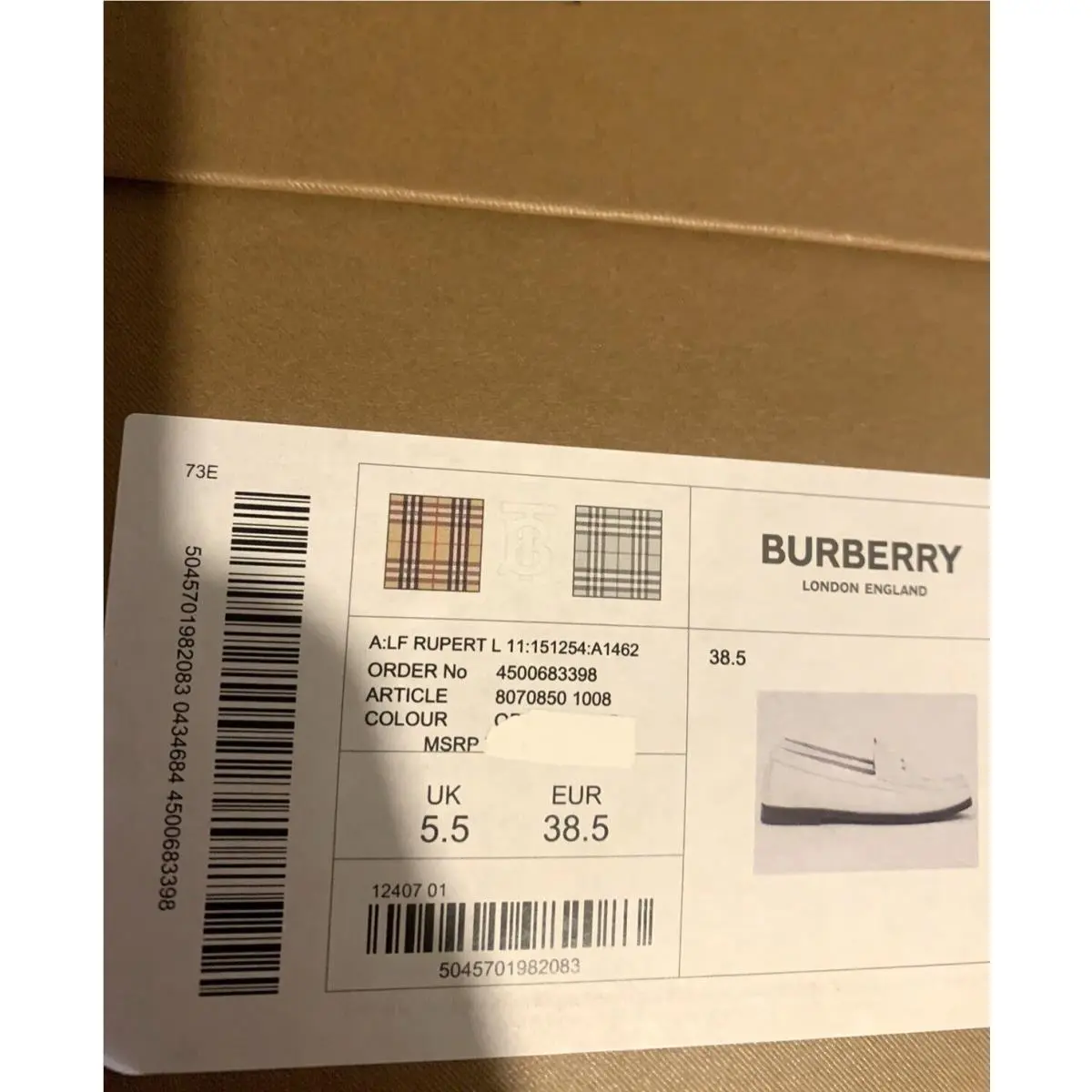 Burberry shoes - Burberry Rupert - Rupert - White 5