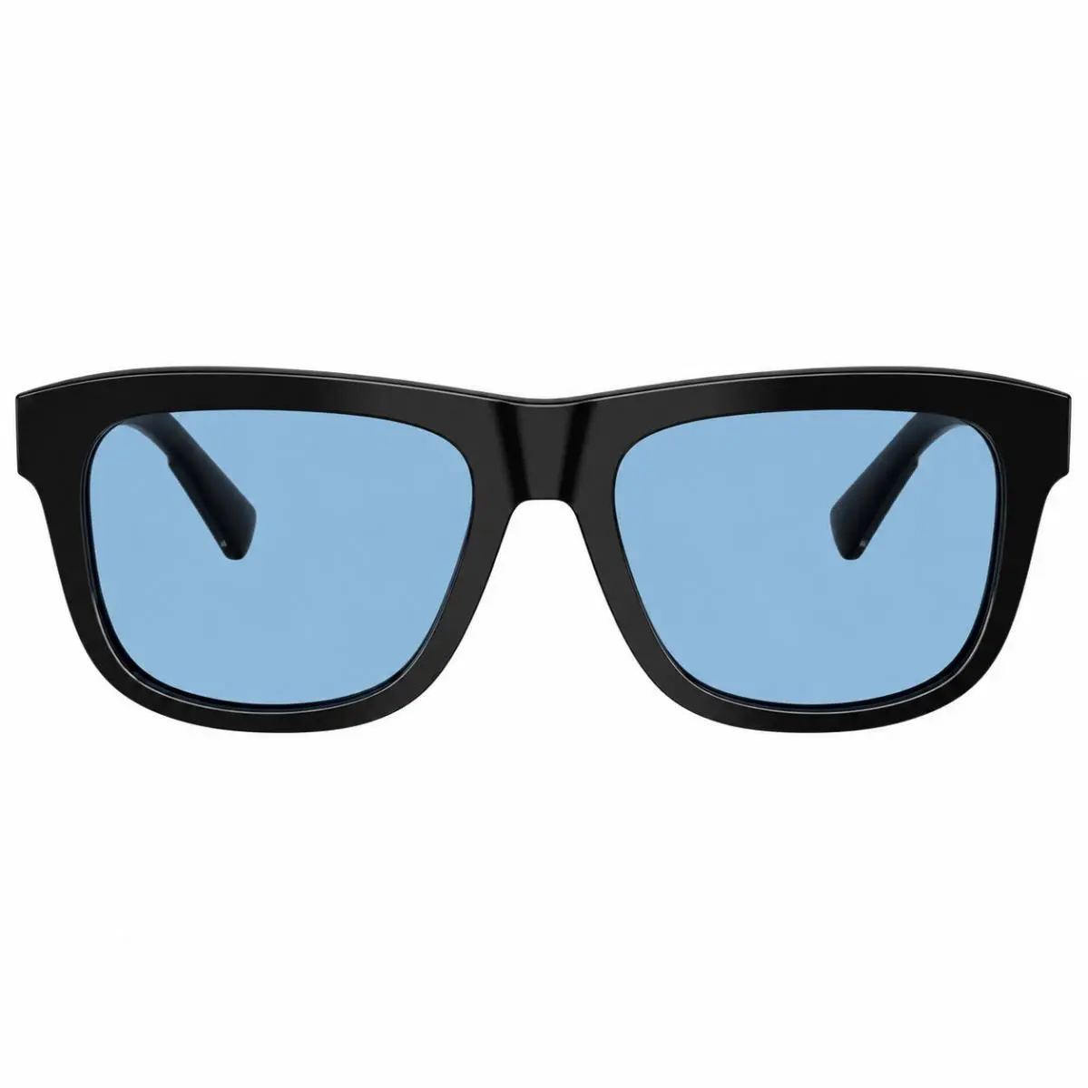 Dolce Gabbana DG 4545 501/80 Black Plastic Square Sunglasses Blue Lens by Dolce & Gabbana