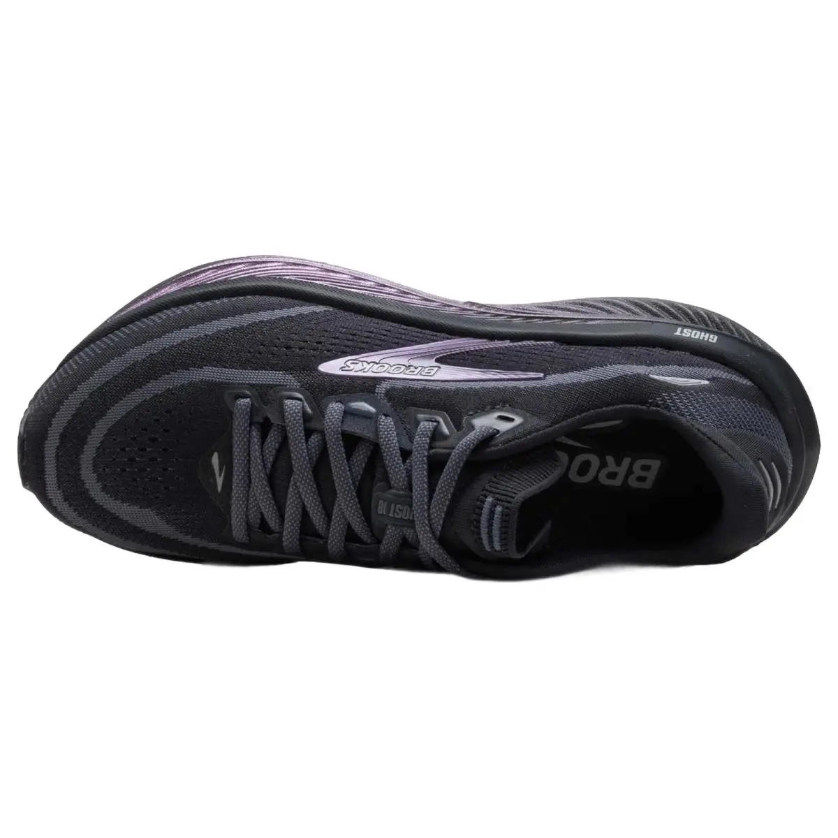 Brooks shoes - Brooks Ghost 18 Wide - Ghost Wide - 1204821B058 - Ebony/Folkstone/Metallic 8