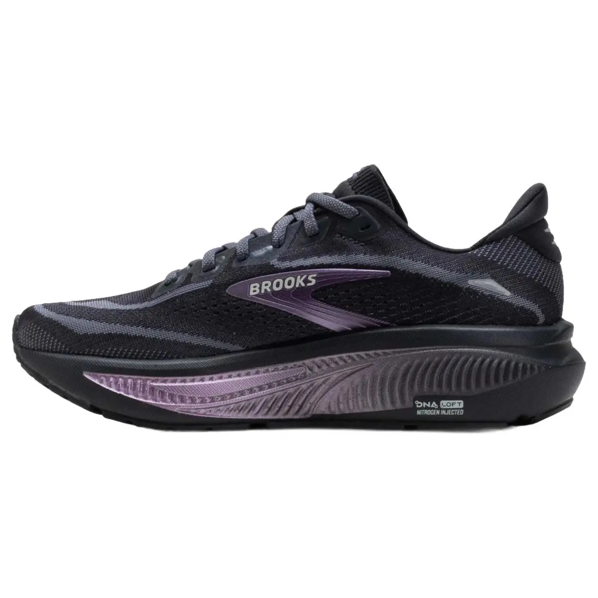 Brooks shoes - Brooks Ghost 18 Wide - Ghost Wide - 1204821B058 - Ebony/Folkstone/Metallic 7