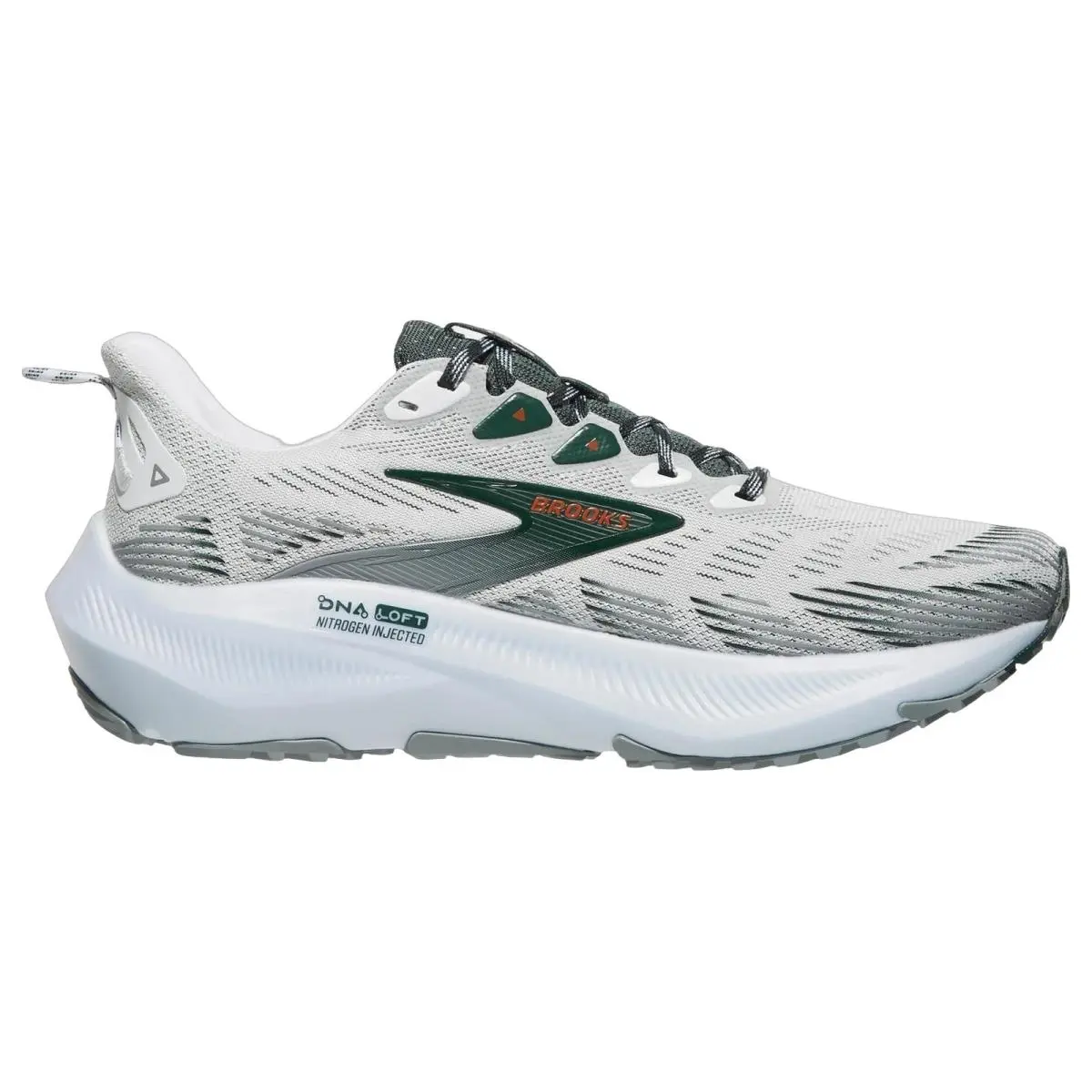 Brooks shoes - Brooks Ghost - Ghost - 1104751D186 - White/Grey/Green 1