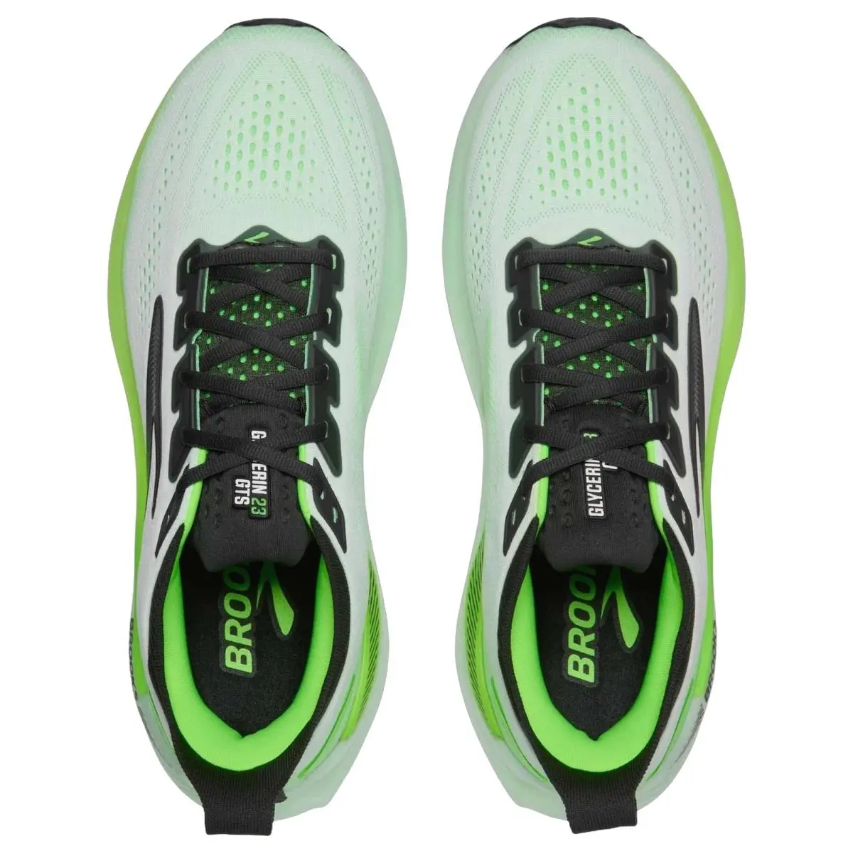 Brooks shoes - Brooks Glycerin Gts 23 - Glycerin Gts - 1105031D154 - White/Phantom/Green 0