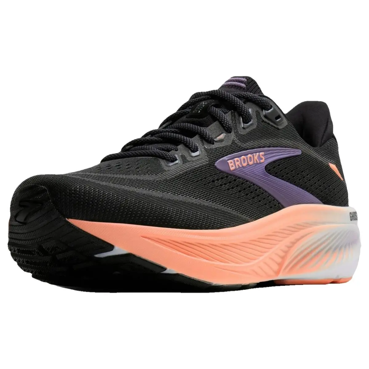 Brooks shoes - Brooks Ghost 18 - Ghost - 1204821B080 - Black/Mulled Grape/Peach 5