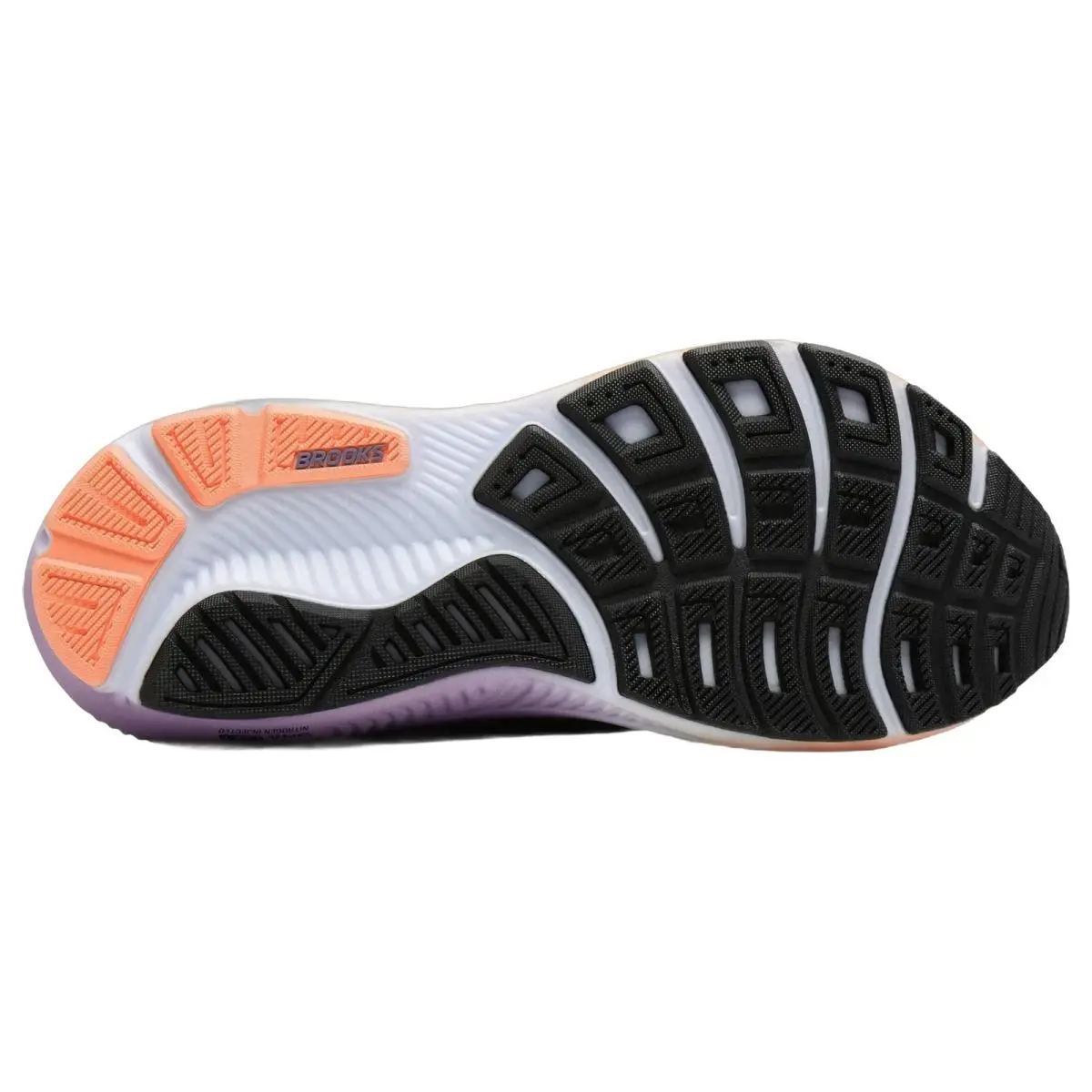 Brooks shoes - Brooks Ghost 18 - Ghost - 1204821B080 - Black/Mulled Grape/Peach 9