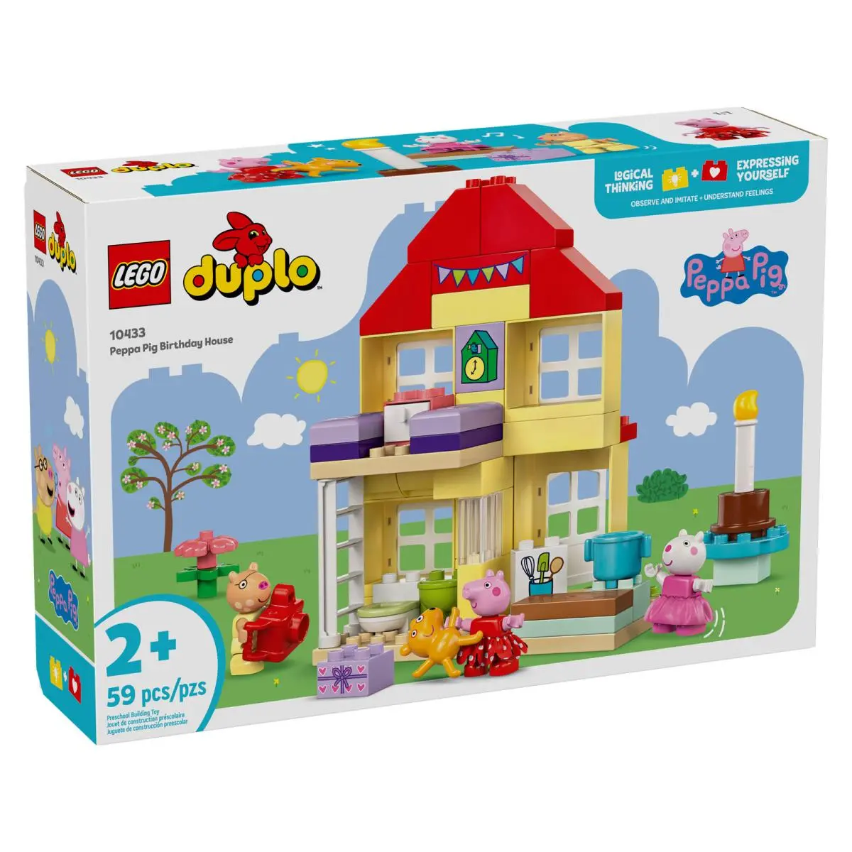 Lego 10433 Peppa Pig Birthday House - Retired Duplo Peppa Pig 2024