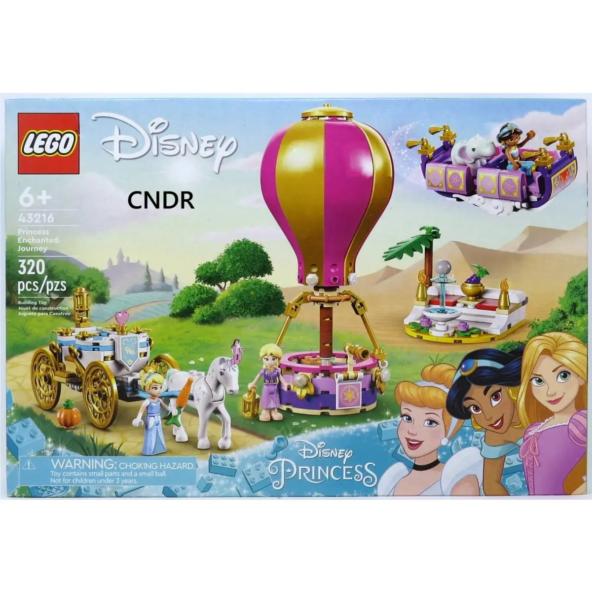Lego Disney Princess Set 43216 Enchanted Journey Jasmine Rapunzel Balloon