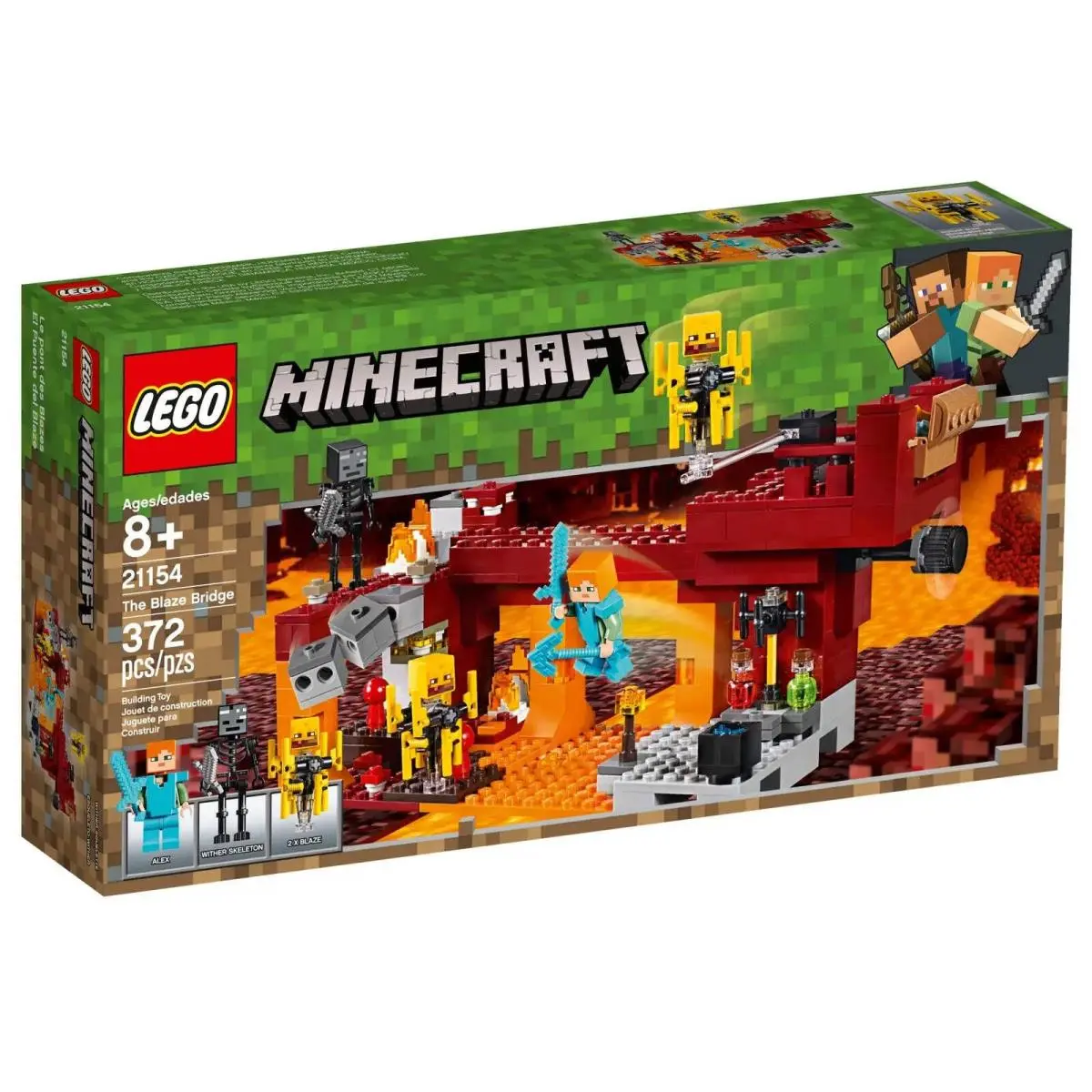 Lego Minecraft The Blaze Bridge Set 21154