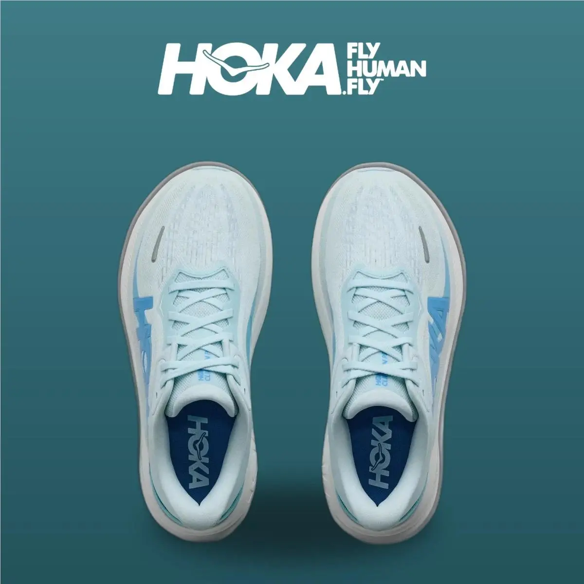 Hoka shoes - Clifton Pro - Clifton Pro - 1176530-GMR - Glimmering Blue/Soaring Blue 8
