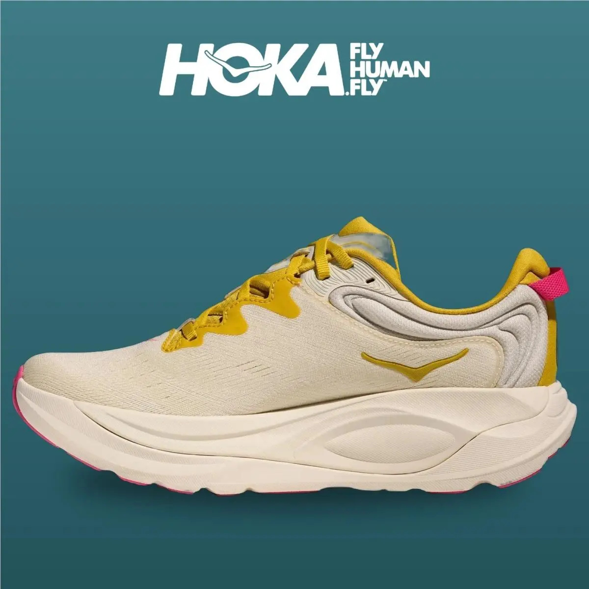 Hoka shoes - Gaviota 6 - Gaviota - 1171933-BHY - Birch/Yellow Gold 4