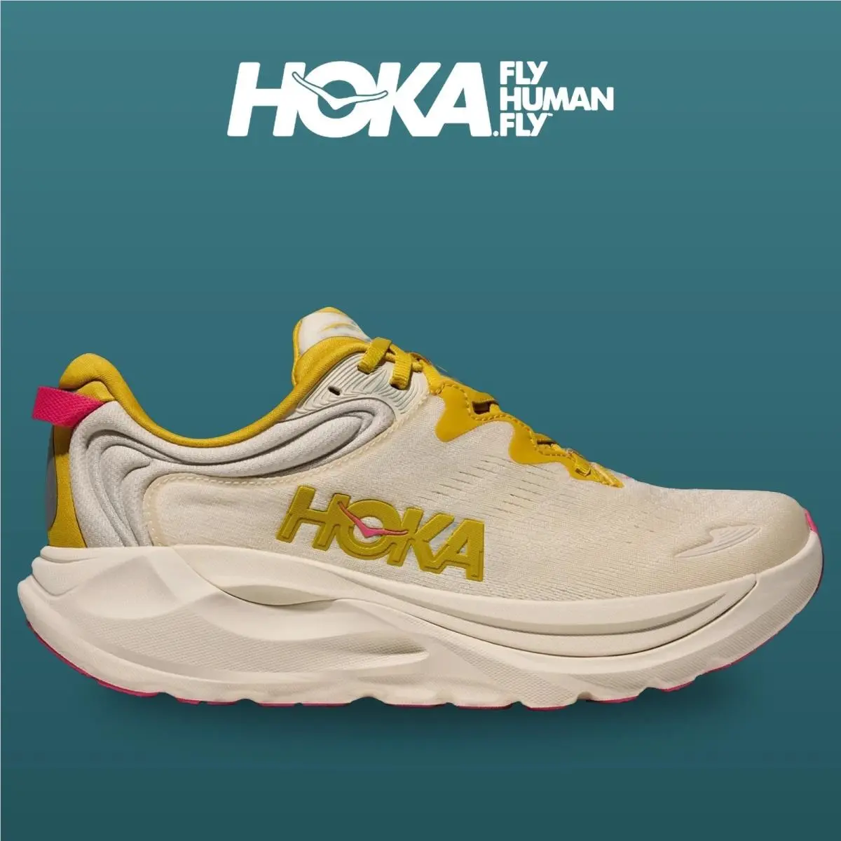 Hoka shoes - Gaviota 6 - Gaviota - 1171933-BHY - Birch/Yellow Gold 10