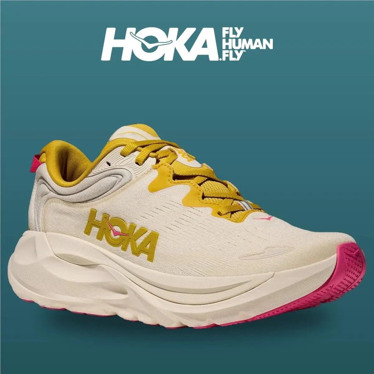 Hoka shoes - Gaviota 6 - Gaviota - 1171933-BHY - Birch/Yellow Gold 17