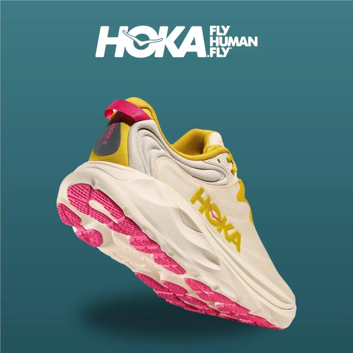Hoka shoes - Gaviota 6 - Gaviota - 1171933-BHY - Birch/Yellow Gold 19