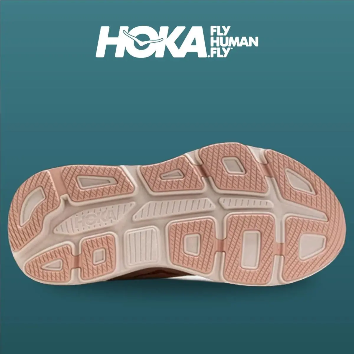 Hoka shoes - HOKA Bondi 9 Wide - Bondi Wide - 1162012-RLTT - Rose Latte/Rose Cream 5