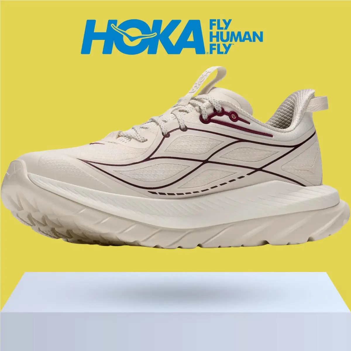 Hoka shoes - Hoka One One Mach Remastered - Alabaster/Cherry Syrup 0