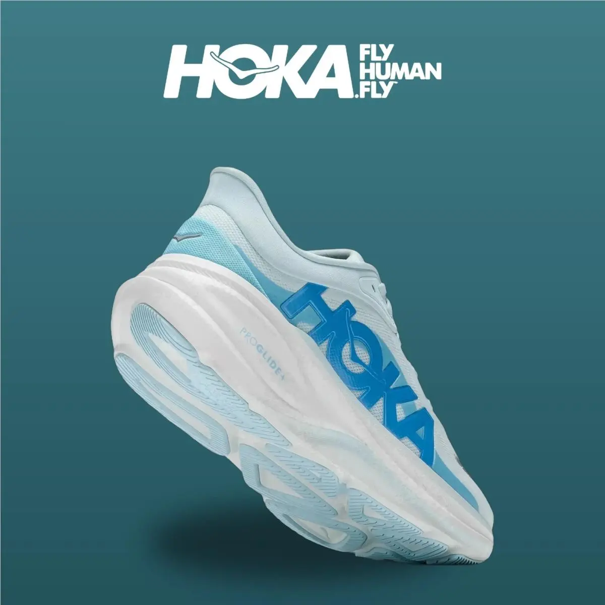 Hoka shoes - HOKA Clifton Pro Wide - Clifton Pro Wide - 1176530-GMR - Glimmering Blue/Soaring Blue 11
