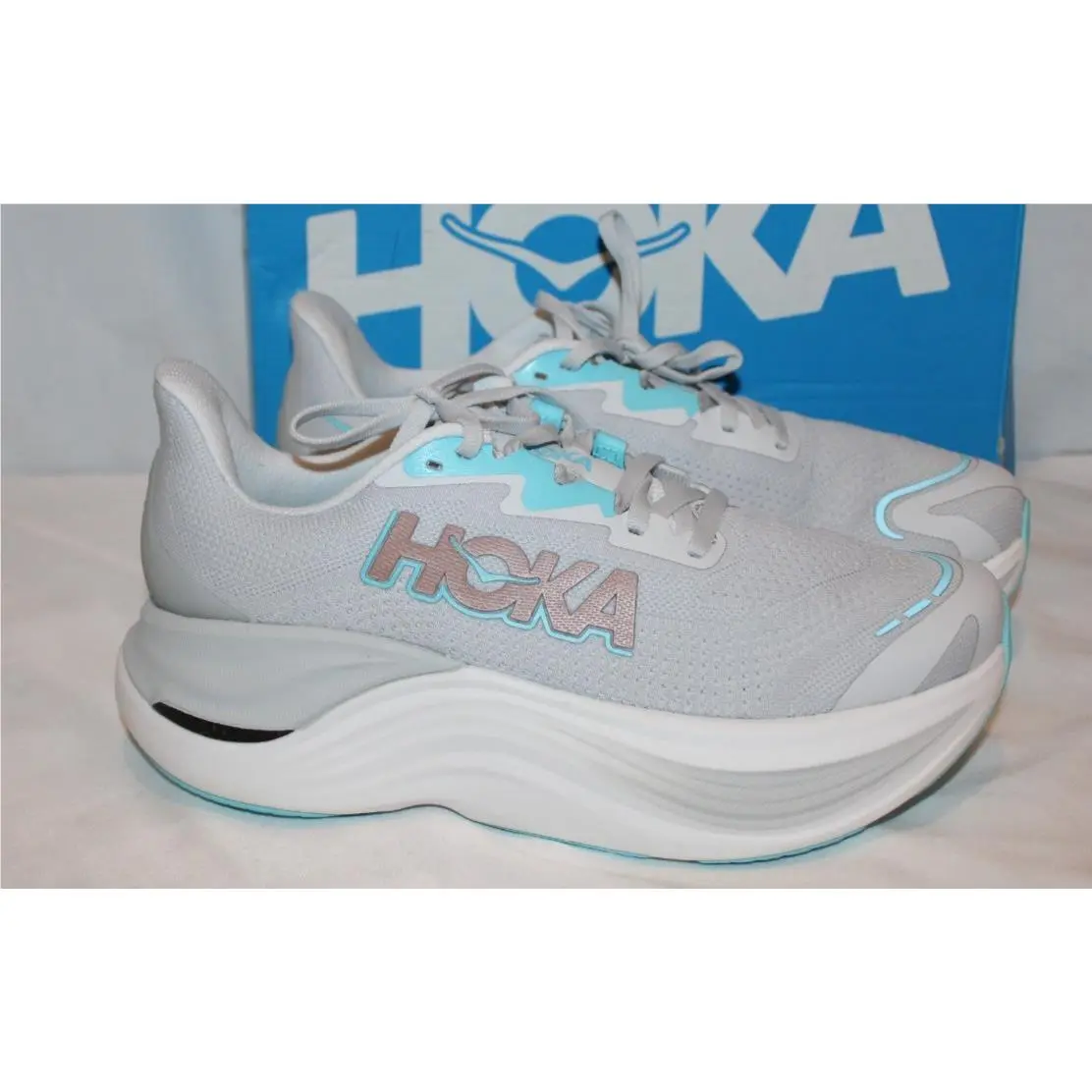 Hoka shoes - Hoka One One Skyward X - WHITE BLUE 7